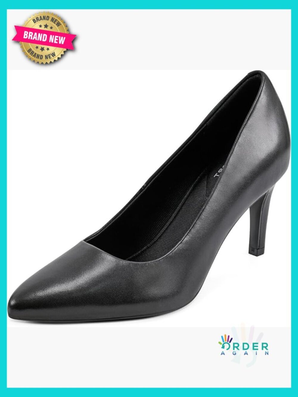 Classic Pumps with Stiletto Heel Pointed Toe Elegant Work Shoes Comfortable All